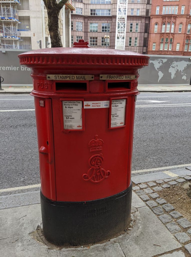 photo of a priority postbox in the UK where you can drop off your at-home lab tests as a participant in the oxford/astrazeneca vaccine clinical trials