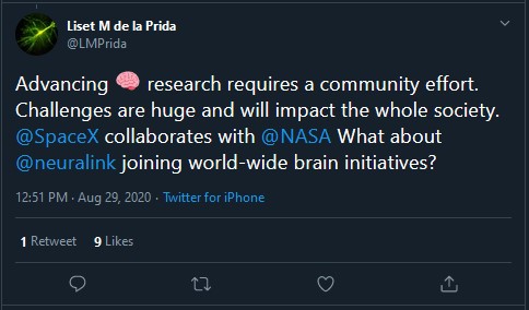 open science and neuralink tweet