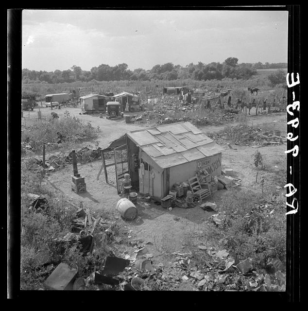 photo of a Hooverville in Elm Grove, Oklahoma County, OK
