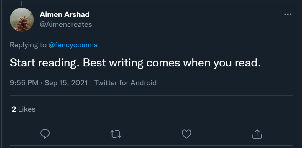 screenshot of tweet from aimen arshad