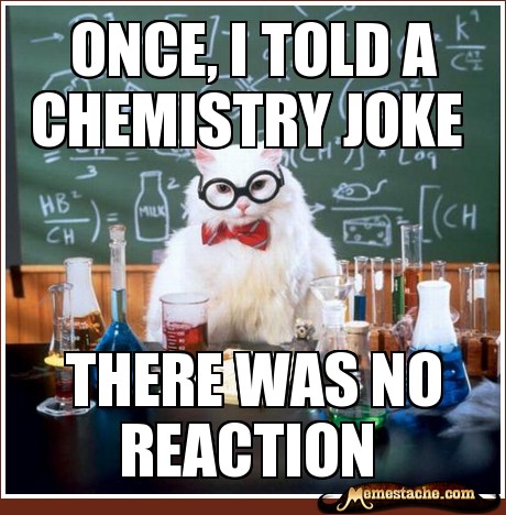 chemistry cat meme