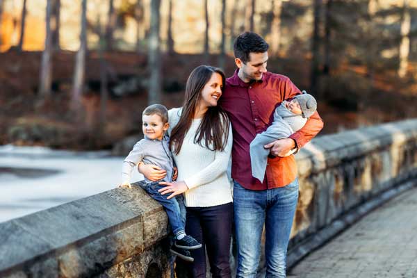 photo of writer and military spouse matthew shanks and family