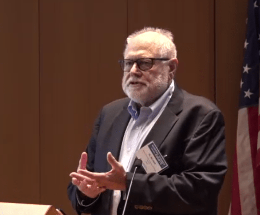 image of joe cecil speaking at the aaas scientific evidence and the courts conference