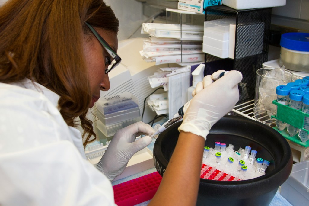 photo of a scientist working in a laboratory
