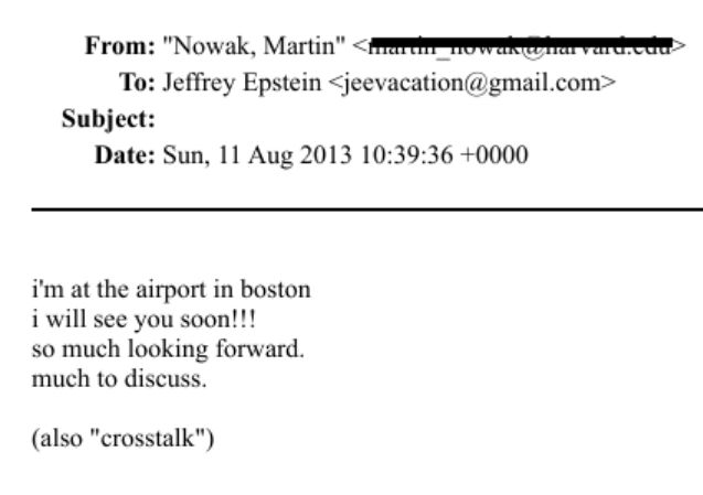 email from martin nowak to jeffrey epstein when nowak was boarding a plane to visit epstein at the zorro ranch