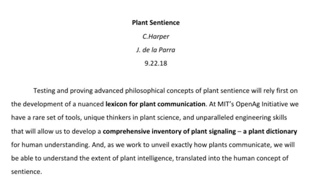 a screenshot from a research proposal by mit media lab's open ag project as found in efta00788080 in the doj epstein files