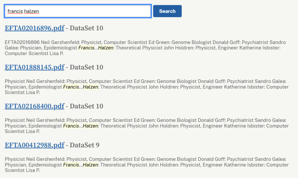 nobelist francis halzen's epstein files mentions